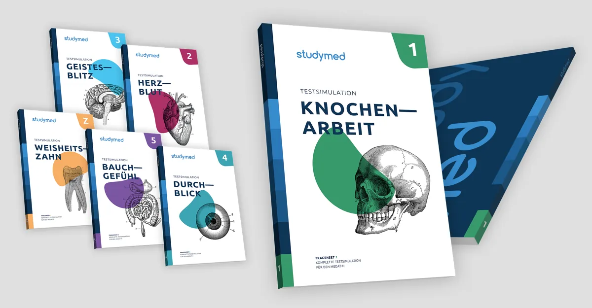 Design Pesendorfer: Buchcover Design studymed Testsimulation